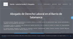 Desktop Screenshot of abogadosgarridolestache.com