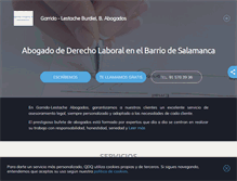 Tablet Screenshot of abogadosgarridolestache.com